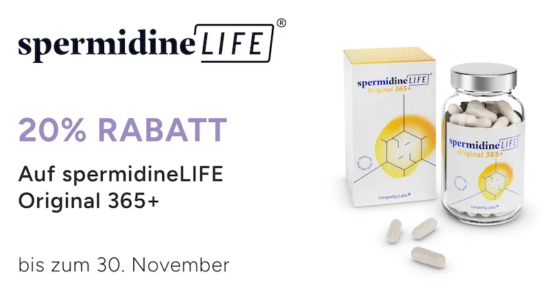 Aktion 15% Rabatt SpermidineLIFE