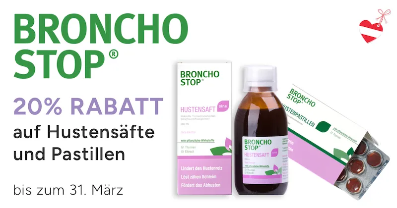 Aktion BronchoStop 20% Rabatt