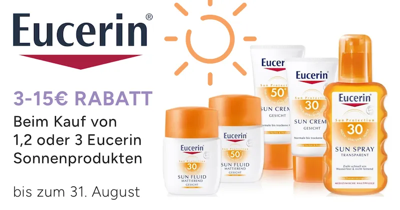 Aktion Eucerin Sonnenprodukte