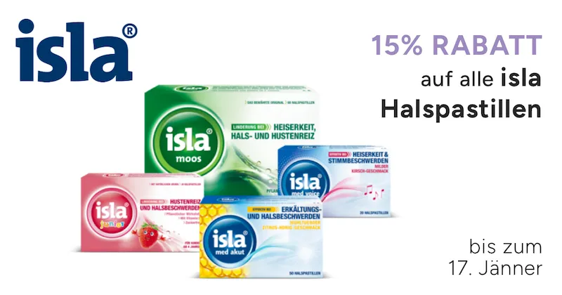 Aktion isla Hustenpastillen